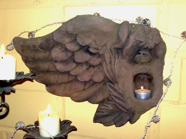 F 23 Engel Flügel Teelicht Kerzenhalter