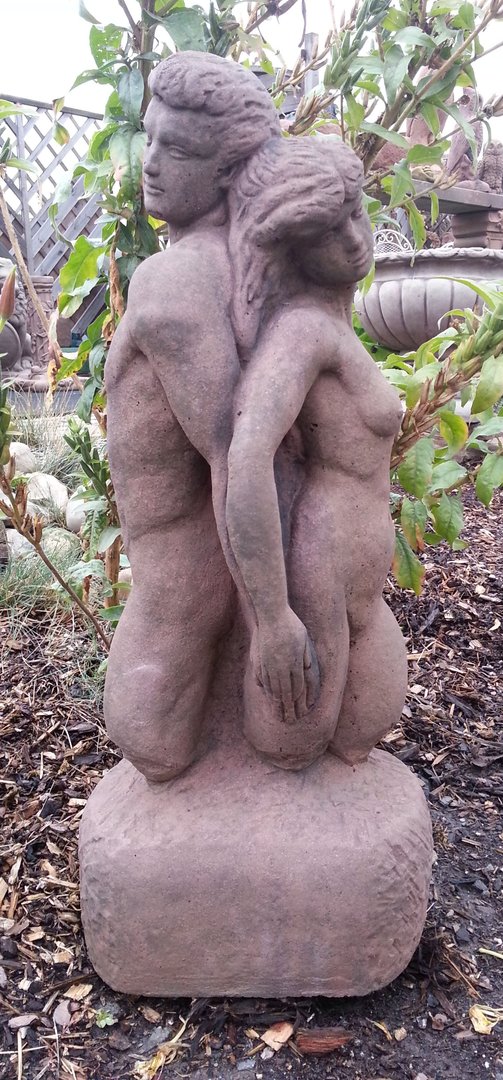 H 63 Büste Skulptur Adam und Eva